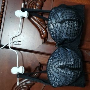 Black Lace Bra